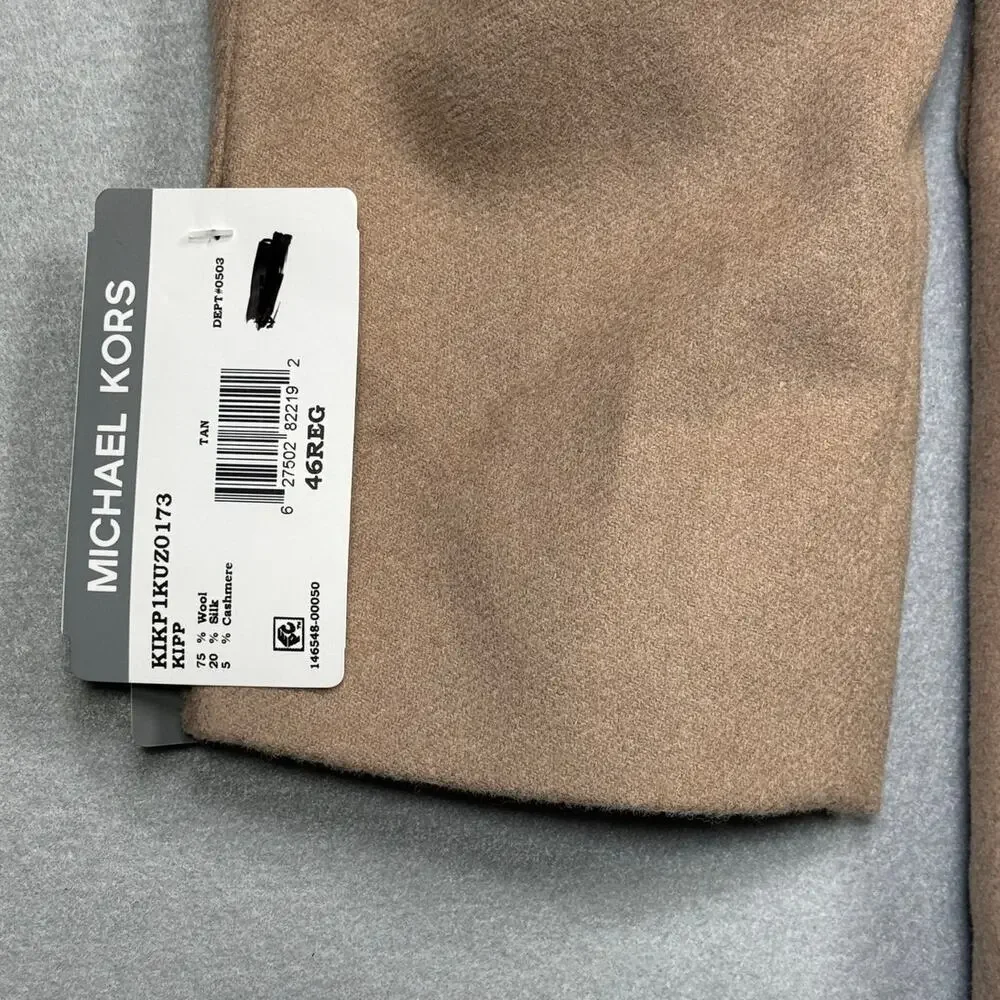 Michael Kors Men's Wool Cashmere Blend Lux Classic-Fit Sport Coat Camel 46R $395